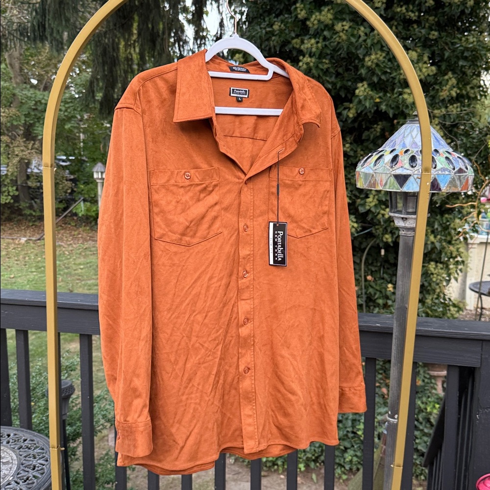Roper Men's Orange Dress Shirt